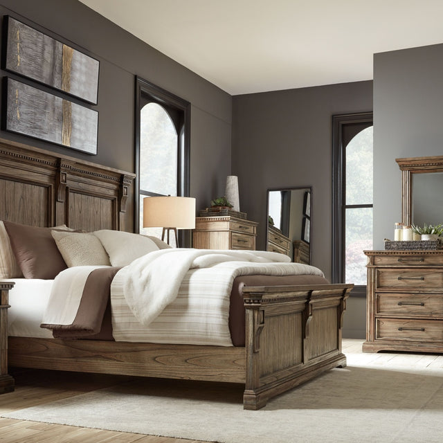 Ashley Markenburg - Brown - 8 Pc. - Dresser, Mirror, Chest, Queen Panel Bed, 2 Nightstands